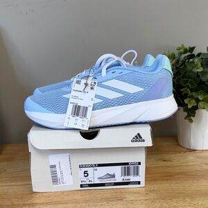 Adidas Unisex-Kids Duramo SL, Blue/White/Semi Flash Aqua, 5